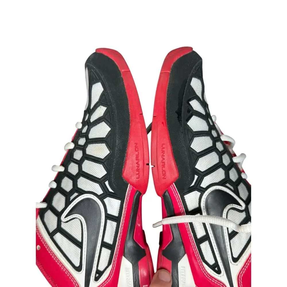 Nike Zoom Breathe 2K11 Red White Black Sneakers Size Men's 7.5 Like New